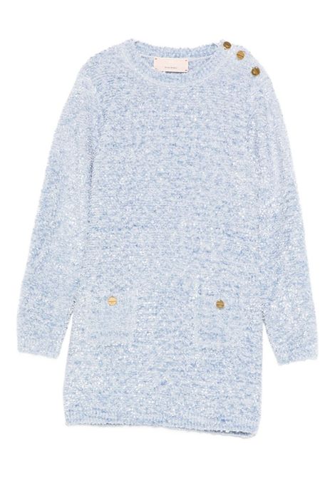 Abito in maglia con bottoni ELISABETTA FRANCHI KIDS | EFAB640.C.FL0825032
